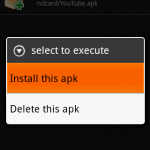 Stap 6 : Open eoeAppInstaller en installeer "YouTube.apk".